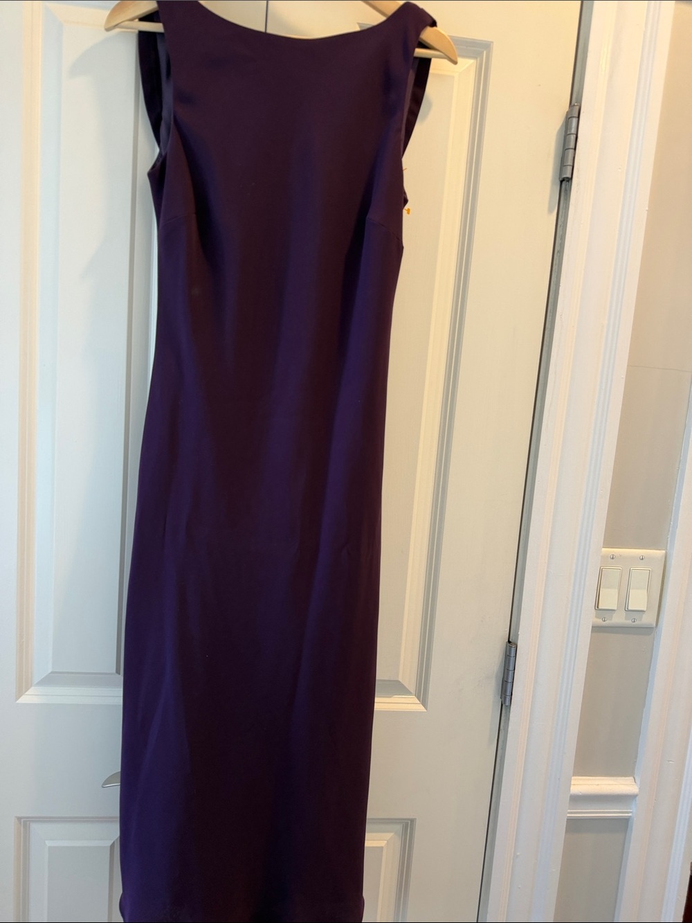 Evan Picone Deep Purple Maxi Sheath Dress